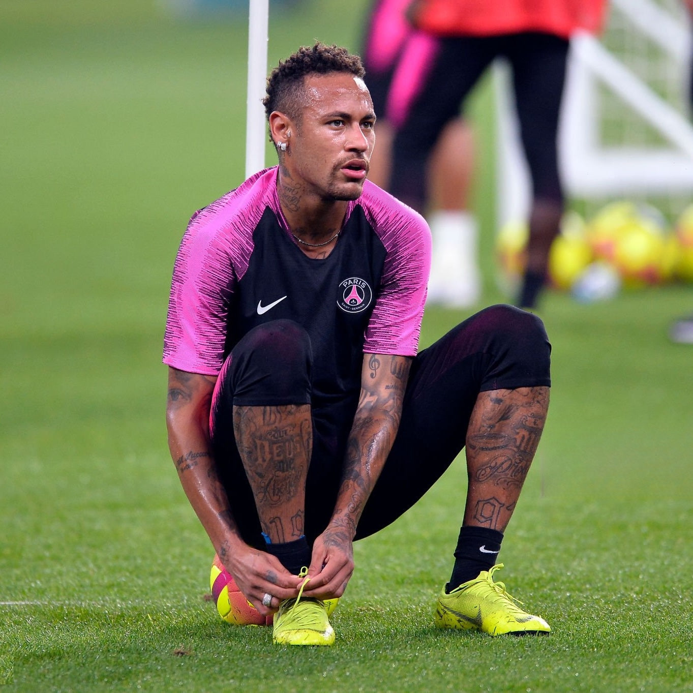 Écusson/Logo Paris Saint-Germain PSG Black/Pink Patch Badge Club Silicone 3D