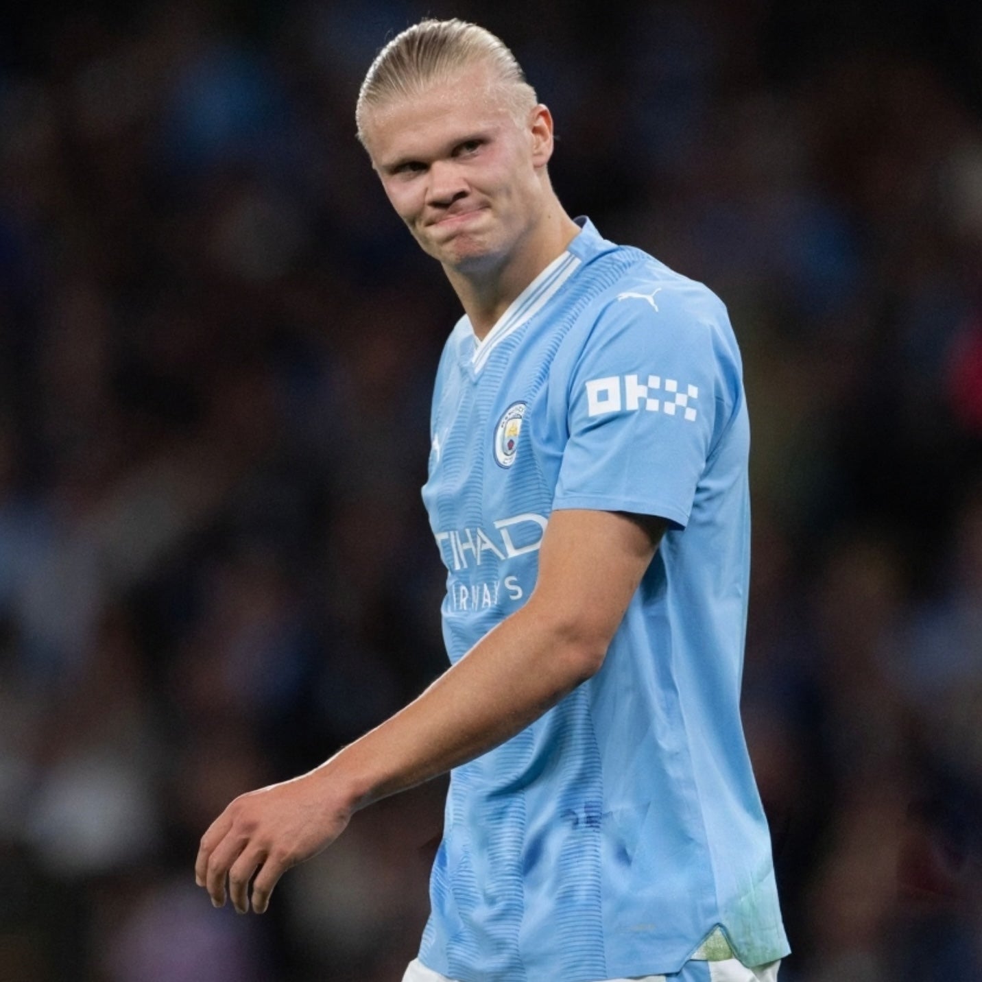 Patch/Badge Manchester City OKX Blanc Sponsor 2023-2024