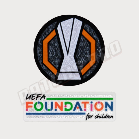 UEFA Europa League 2024-2025 + Foundation Patch/Badge