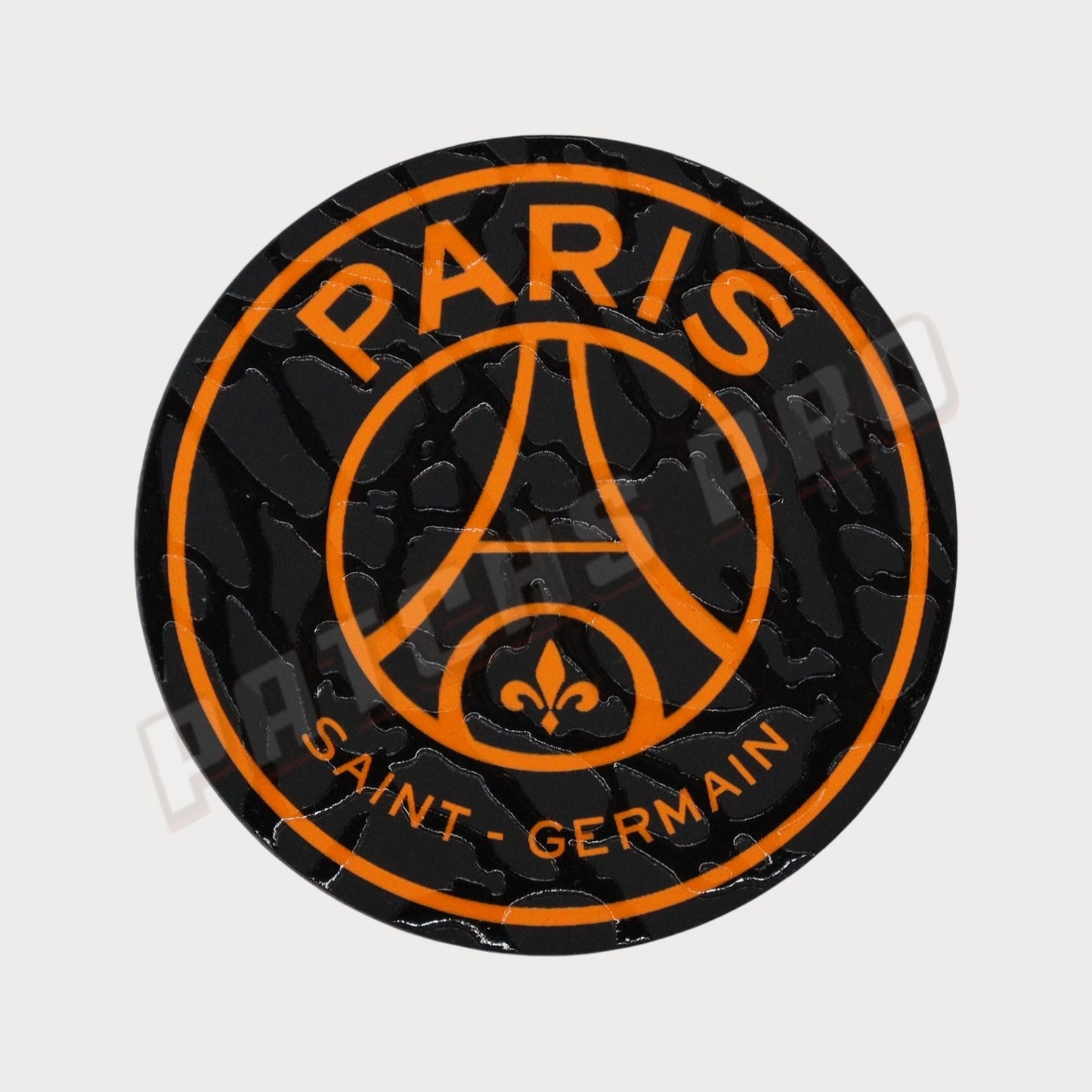 Écusson/Logo Paris Saint-Germain PSG Black/Orange Patch Badge Club Silicone