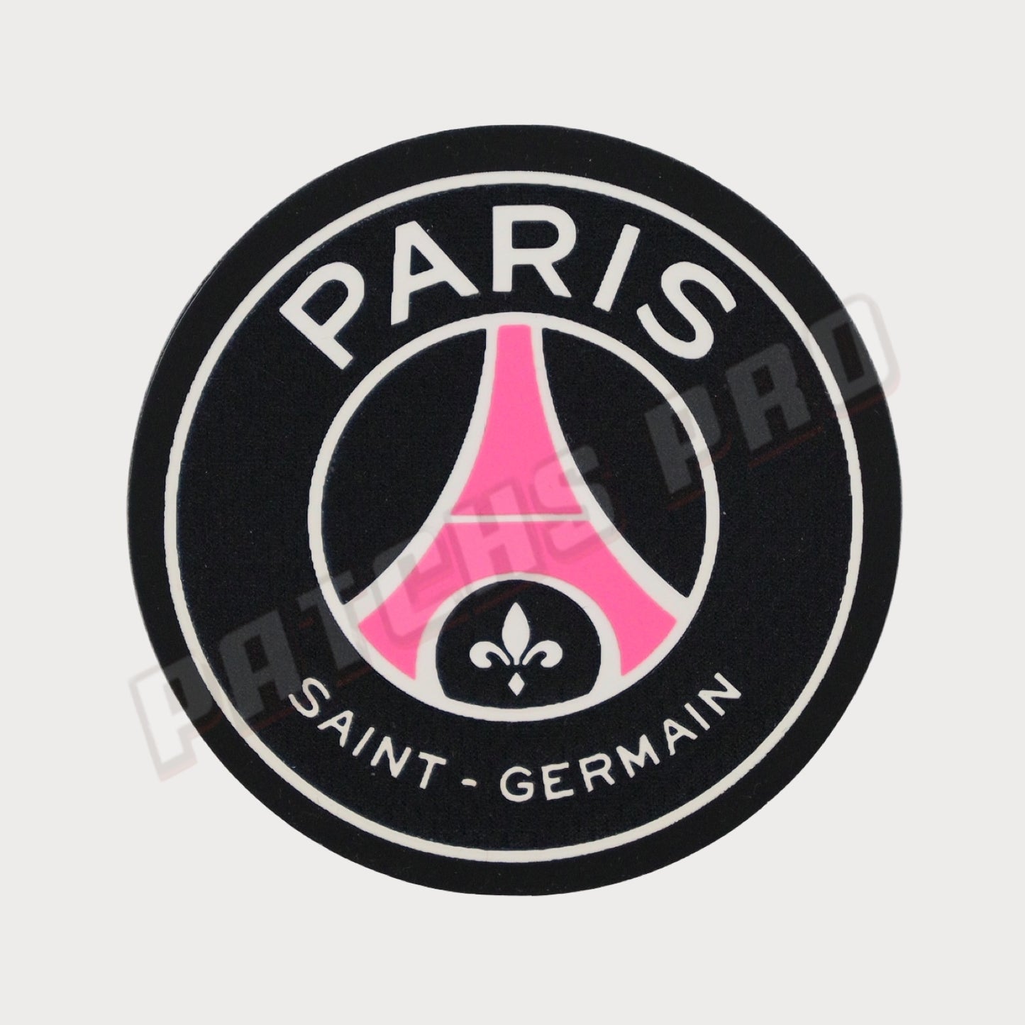 Écusson/Logo Paris Saint-Germain PSG Black/Pink Patch Badge Club Silicone 3D