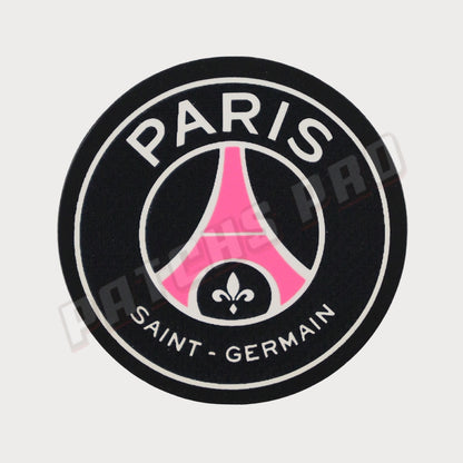 Écusson/Logo Paris Saint-Germain PSG Black/Pink Patch Badge Club Silicone 3D