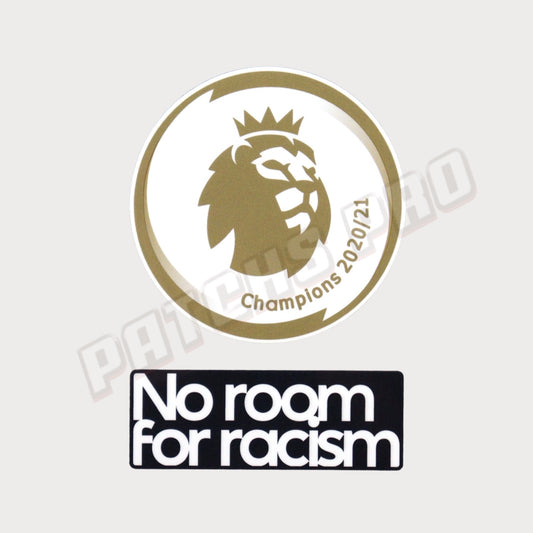 Patch/Badge Premier League Champions 2020/21 Manchester City + No Room For Racism