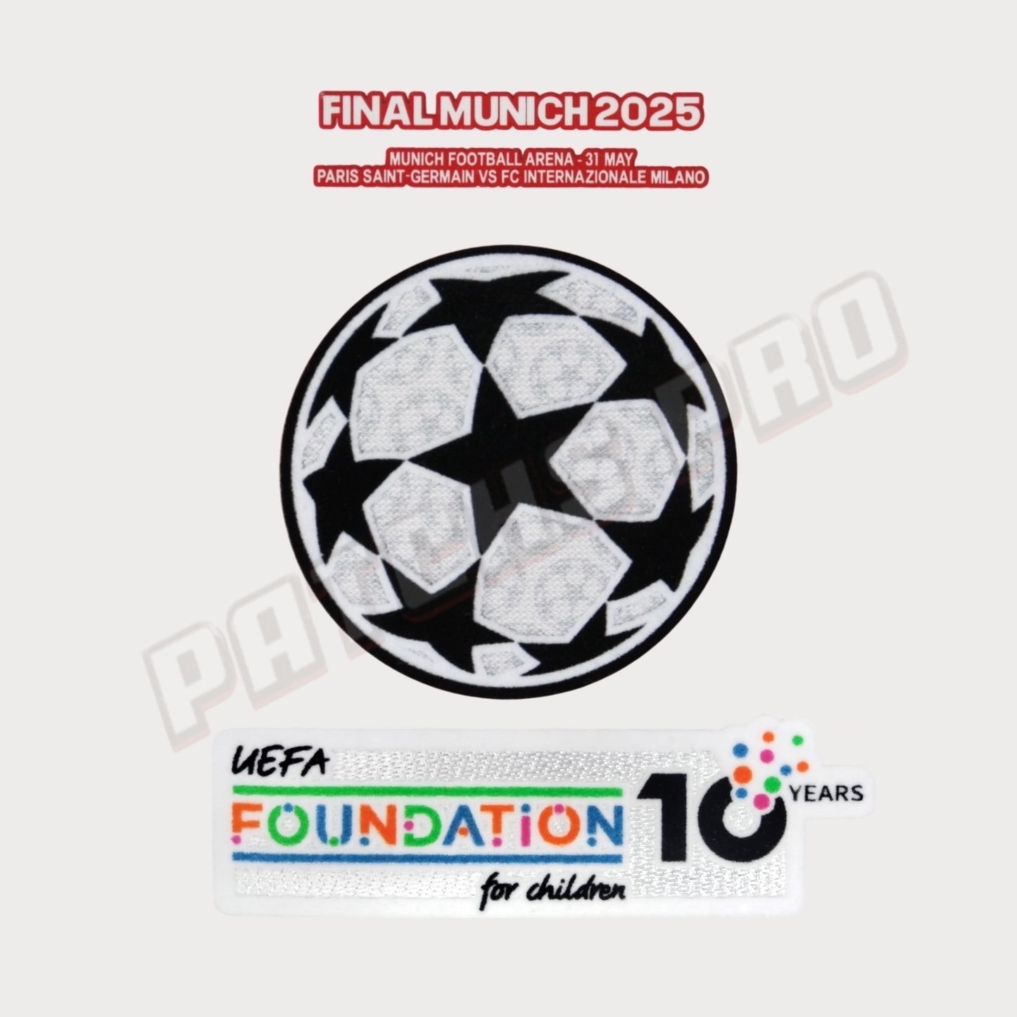 Patch/Badge Paris Saint-Germain Final Munich UEFA Champions League 2025