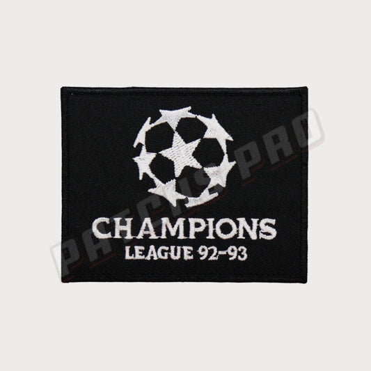 Patch/Badge UEFA Champions League 1992-1993 Black